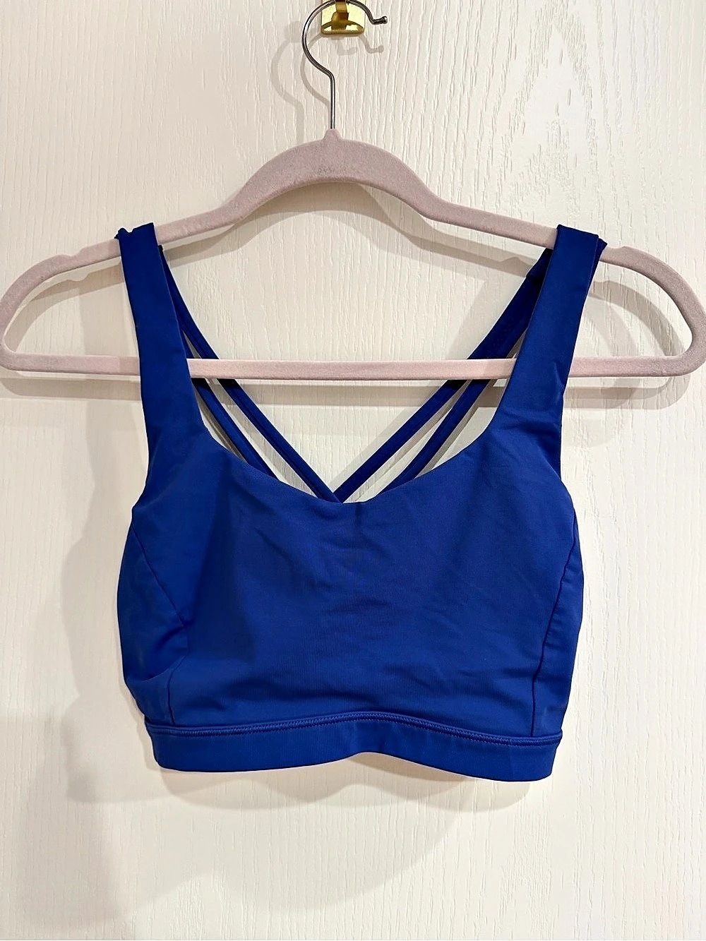 lululemon Free to Be Serene Bra Blue Sports Bra